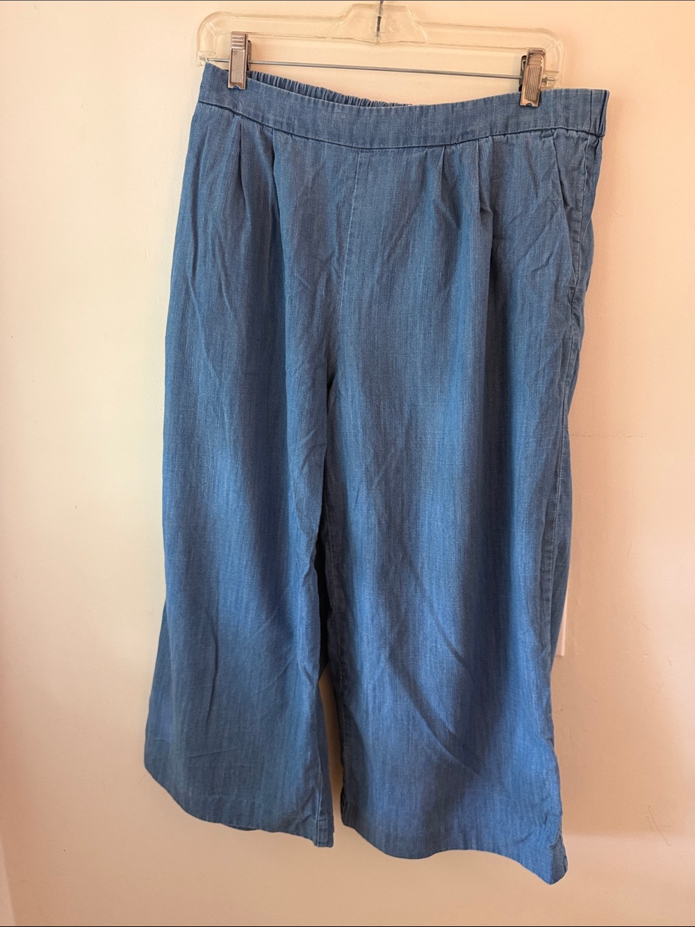 J crew light weight wide leg Capri